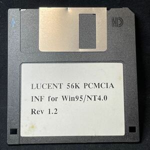 LUCENT 56K PCMCIA INF for Win95/NT4.0 Rev 1.2 フロッピーディスク アップデート用? パソコン用ソフト