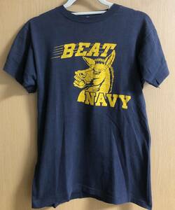 50s champion beat navy フロッキー tシャツ black vintage usa army チャンピオン ブラック ヴィンテージ ランタグ タタキ ミリタリー