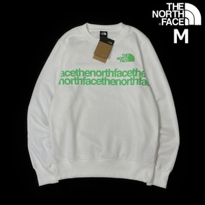 1円～!売切!【正規新品】THE NORTH FACE◆COORDINATES CREW トレーナー スウェット US限定 男女兼用 立体ロゴ グラフィック(M)白 181130-33