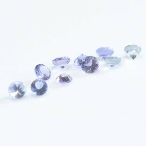 タンザナイト 3mmラウンド 10個1.23ct