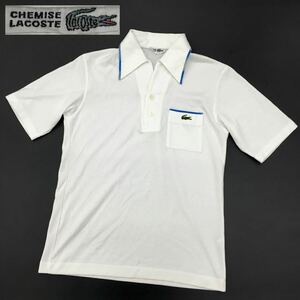 CHEMISE LACOSTE シミーズ ラコステ 半袖シャツ 胸ポケット ワニロゴ ワンポイント サイズ4