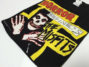 デッド 希少 レア 00s MISFITS ミスフィッツ オフィシャル ロゴ tシャツ ブラック size M