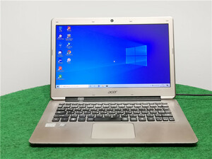 カメラ内蔵/13型/ノートPC/Win10/SSD60GB/4GB/2世代i3/ACER　S3-391　MS office2019搭載