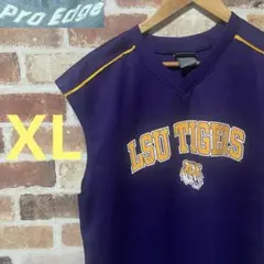 R75 PRO Edge ゲームシャツ 古着 LSU TIGERS ムラサキ