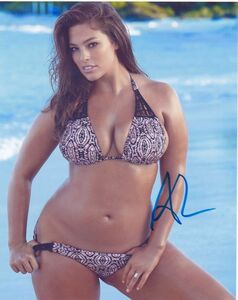 Ashley Graham★直筆サイン写真★証明書COA◆9283