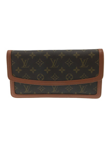 LOUIS VUITTON◆ポシェット・ダム_モノグラム_BRW/PVC/ブラウン/M51812/old/ヴィンテージ/