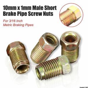 オスナット用ショートブレーキナット 10/20ピース/セットx 1mm 3/16インチ 銅ナット用ナット