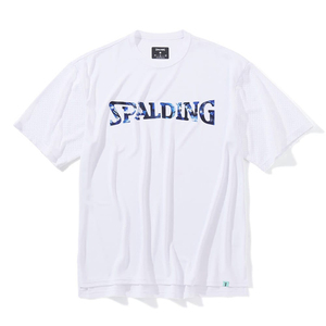 スポルディング Tシャツ(メンズ) タイダイコートロゴ M ホワイト #SMT23001 SPALDING 新品 未使用
