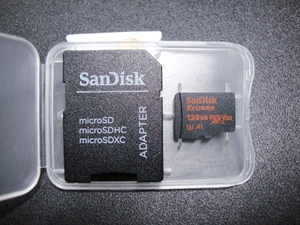 動作確認済み SanDisk Extreme micro 128GB SDXCエクストリーム V30 A1 サンディスク マイクロSDカードmicro デジカメ アクション カメラに