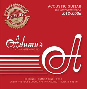 ♪ Adamas Ovation(オベーション)の弦 フォスファーブロンズ Light .012-.053 1818