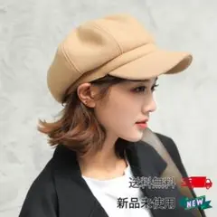 キャスケット ハンチング 韓国 可愛い 帽子 ベージュ オシャレ ベレー帽