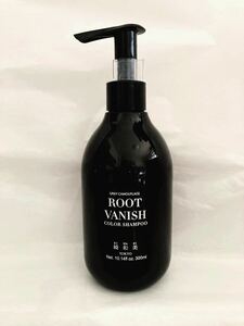 綺和美 (KIWABI) Root Vanish カラーシャンプー ブラック (男女兼用) 白髪 シャンプー / 100％天然成分植物エキス配合 無添加