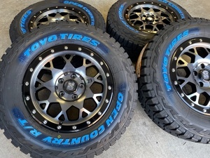 4本セット XTREME-J XJ04 16x7.0J 5/114.3 +35 GBM TOYO OPEN COUNTRY R/T 235/70R16 ホワイトレター デリカD5 エクストレイル ハリアー