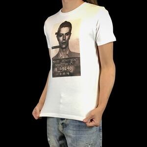 新品 デヴィッドボウイ BOWIE 逮捕 マグショット グラム ロック ジギー Tシャツ S M L XL ビッグ オーバー サイズ XXL~5XL ロンT パーカー