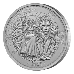 [保証書・カプセル付き] 2023年 (新品) セントヘレナ「ウナとライオン」純銀 2オンス 銀貨