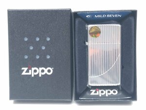 17【未使用】マイルドセブン　マイセン　スリム　スリムアーマー　ZIPPO　ジッポ　オイルライター　タバコ　喫煙具 　箱　