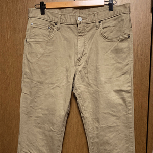 W32 EDWIN EX07 / エドウィン VX LONDON SLIM カーキ 薄茶系 ストレッチ素材 