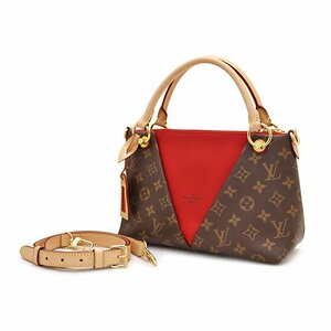 【2WAYバッグ】ルイヴィトン(LOUIS VUITTON) VトートBB M43966 ハンドバッグ ショルダーバッグ RFID モノグラム スリーズ レッド ブラウン