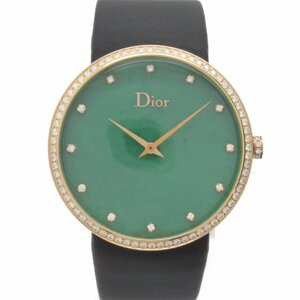 ディオール LA D DE DIOR 腕時計 ウォッチ ブランドオフ Dior K18PG（ピンクゴールド） 腕時計 750PG/サテンベルト 中古 メンズ