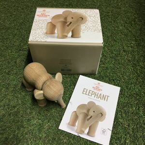 GX1387 KAY BOJESEN－カイ・ボイスン 木製フィギュア ELEPHANT 北欧 木製玩具 インテリア 雑貨 未使用 保管品 フィギュア