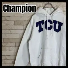 Champion パーカー フーディー スウェット TCU カレッジ 大学 古着