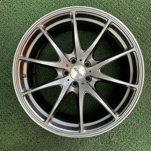 MC665-404 美品 RAYS レイズ VOLK racing VR G25 18インチ 9J +45 5H-100 ハブ65mm 86 BRZ 鍛造 FORGED 軽量ホイール 1本