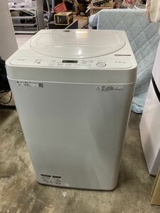 SHARP 全自動洗濯機 ES-GE5D-W 2019年製　動作確認済み
