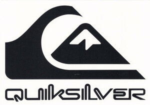 QUIKSILVER クイックシルバー　山波ステッカー QOA215320 MW STICKER BLK カッティングシートサーフィン人気ブランド