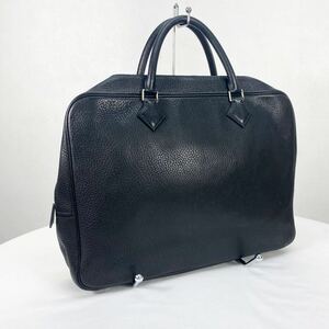 HERMES　エルメス　プリュムドッグ38　トゴ　ブラック　レザー　ビジネスバッグ　ブリーフケース　鞄