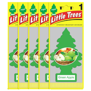 Little Trees リトルツリーエアフレッシュナー グリーンアップル GREE APPLE USDM 5枚セット