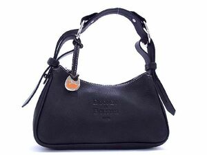 1円 ■新品■未使用■ DOONEY&BOURKE ドゥーニーアンドバーク スモールホーボー レザー ショルダーバッグ 肩掛け ブラック系 AL8538