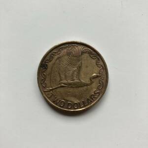 ニュージーランド 2ドル コイン NEW ZEALAND TWO DOLLARS 外国銭 コレクション 1990年