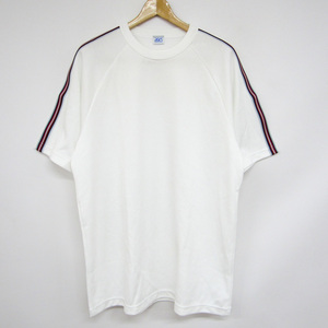アシックス 半袖Tシャツ クルーネック トップス スポーツウェア 大きいサイズ 日本製 メンズ 2XOサイズ ホワイト asics