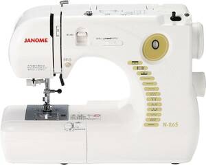 新品■JANOME ジャノメ 電子速度制御 ミシン ホワイト 電動ミシン コンパクト 初心者 N-265