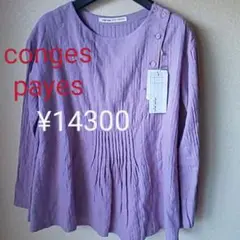 conges payes 新品！ふんわりピンタックプルオーバー  ¥14300