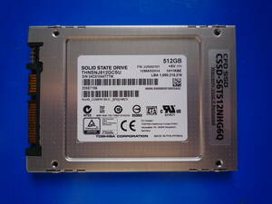 ☆彡 CFD製 CSSD-S6T512NHG6　TOSHIBA THNSNJ512GCSU 512GB SSD MLC 2.5" SATA3