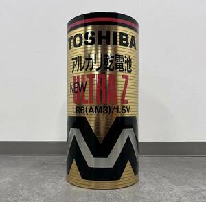 SNT202 希少 レア 昭和レトロ レトロ缶 TOSHIBA アルカリ乾電池 電池 非売品 ゴミ箱 当時物