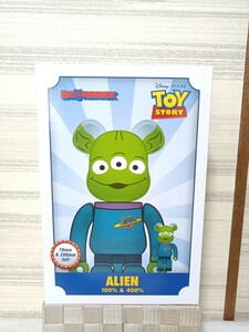 即決 BE@RBRICK トイストーリー エイリアン 100％ ＆ 400％ MEDICOM TOY ベアブリック ALIEN 新品未開封品 メディコムトイ ディズニー