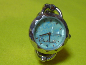 珍品　デザイン　DISNEY　CRYSTAL　SEASON　シンデレラ　女性用腕時計　ブルー