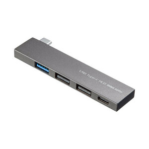 まとめ得 サンワサプライ USB Type-C コンボ スリムハブ USB-3TCH21SN x [2個] /l