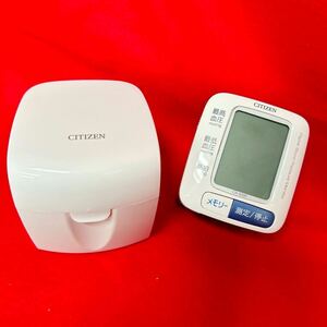 ☆美品☆CITIZEN シチズン 電子血圧計 CH-650F 手首式 ホワイト 自動電子血圧計 健康管理 動作確認済み (03046C