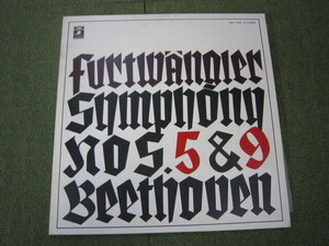 LP4805-フルトヴェングラー ベートーヴェン 交響曲　運命 合唱　２枚組