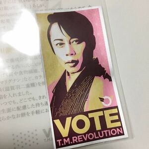 T.M.Revolution 西川貴教 コラボ 叶匠壽庵 グッズ 限定ステッカー1枚 金胡麻 西川餅