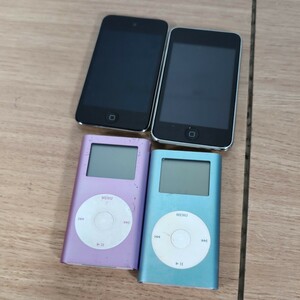 ★1円スタート iPod Touch mini 4台セット 中古品 動作未確認あり 現状品扱い アップル アイポッド A1367 A1318 A1051 Apple