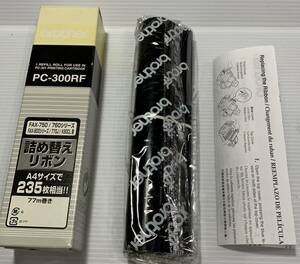 即決 送料510円 ファクス用インクリボンbrother PC-300RF 未使用。