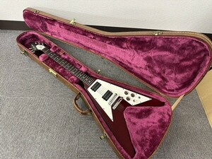 F004-S3-14233 Gibson USA Flying V Faded WC ギブソン エレキギター ケース付き 現状品①