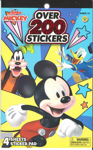 Disney (ディズニー) Mickey Mouse (ミッキーマウス) 4 Sheet　シール ステッカー 4シート 200枚