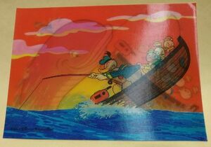 東京ディズニーランド ポストカード ドナルドダック １枚 角度で絵が変わる 絵はがき TDL 昭和レトロ 開園当初の頃の物 Tokyo Disneyland