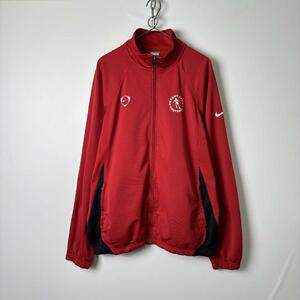 00s NIKE 企業系 スウッシュ トラックジャケット ジャージ レッド XL