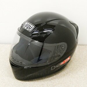 ○1) AGV K-3 ヘルメット Lサイズ（59-60cm）バイク用品 フルフェイスヘルメット エージーブイ ブラック